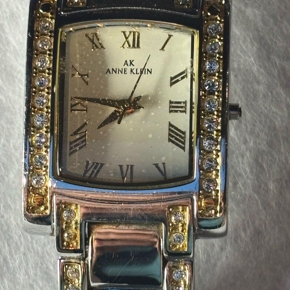 Anne Klein Two-Tone Crystal Watch